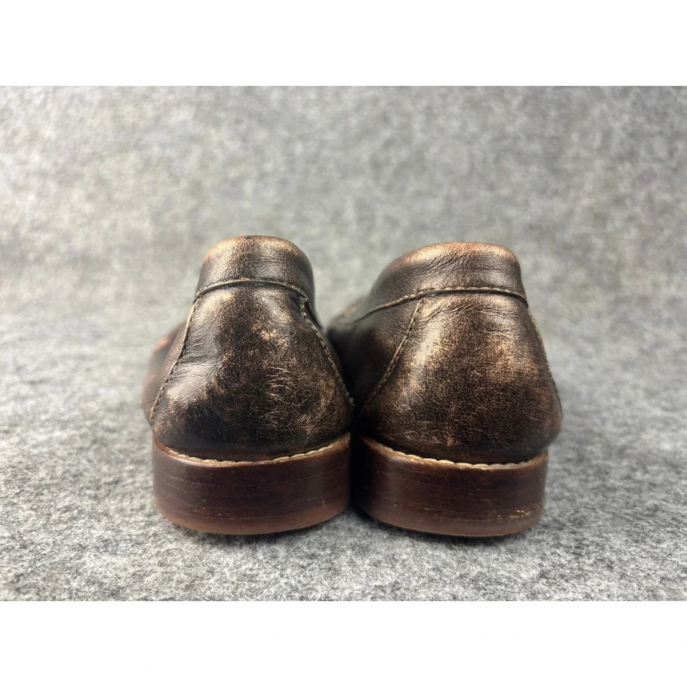 G.H. Bass Weejuns Penny Loafers Womens 10 Metallic Bronze Leather Slip On Shoes
